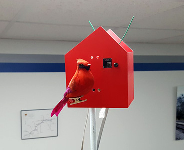 ORS radio receiver 'birdhouse' with shiny new bird