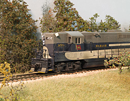 A westbound Wabash freight flying the flags of an extra