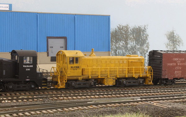 The new switcher for the Alcoa plant switching area