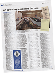 Model Railroader's "On Operations" column, May, 2018