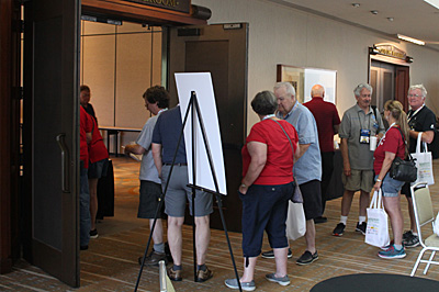 The line waiting to register for ORS sessions at Kansas City