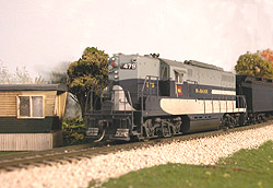 Wabash 479 leads an eastbound passenger train into Buck Creek