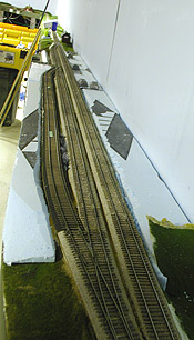 New foam being installed for land forms in Buck Creek