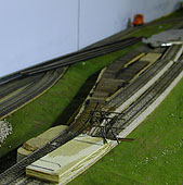 The new turnouts at the west end of Keesport being built 